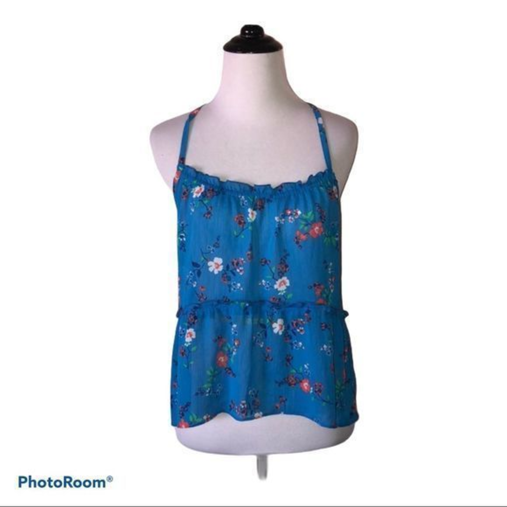 5/$30 🎈 Hollister small floral sleeveless blouse